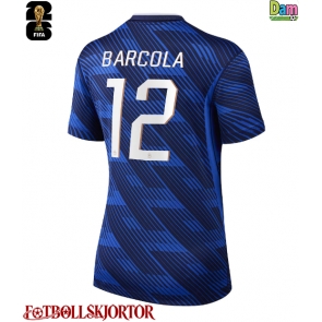 Frankrike Bradley Barcola #12 Hemmatröja Dam VM 2026 Kortärmad